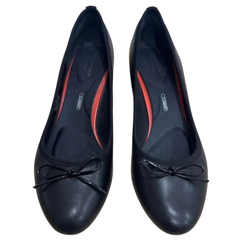 Rockport Women's Total Motion Leah Pump 10‎ Black Nappa